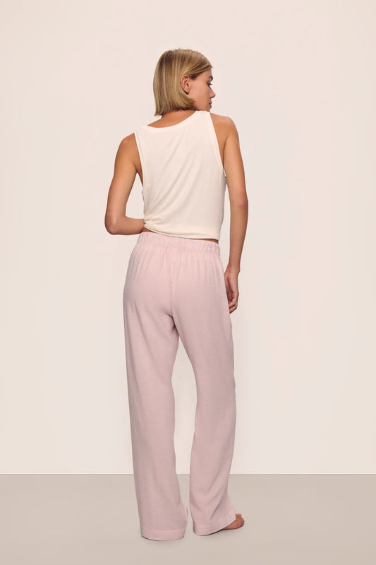 Nautico boxer pant - mauve and ivory stripe