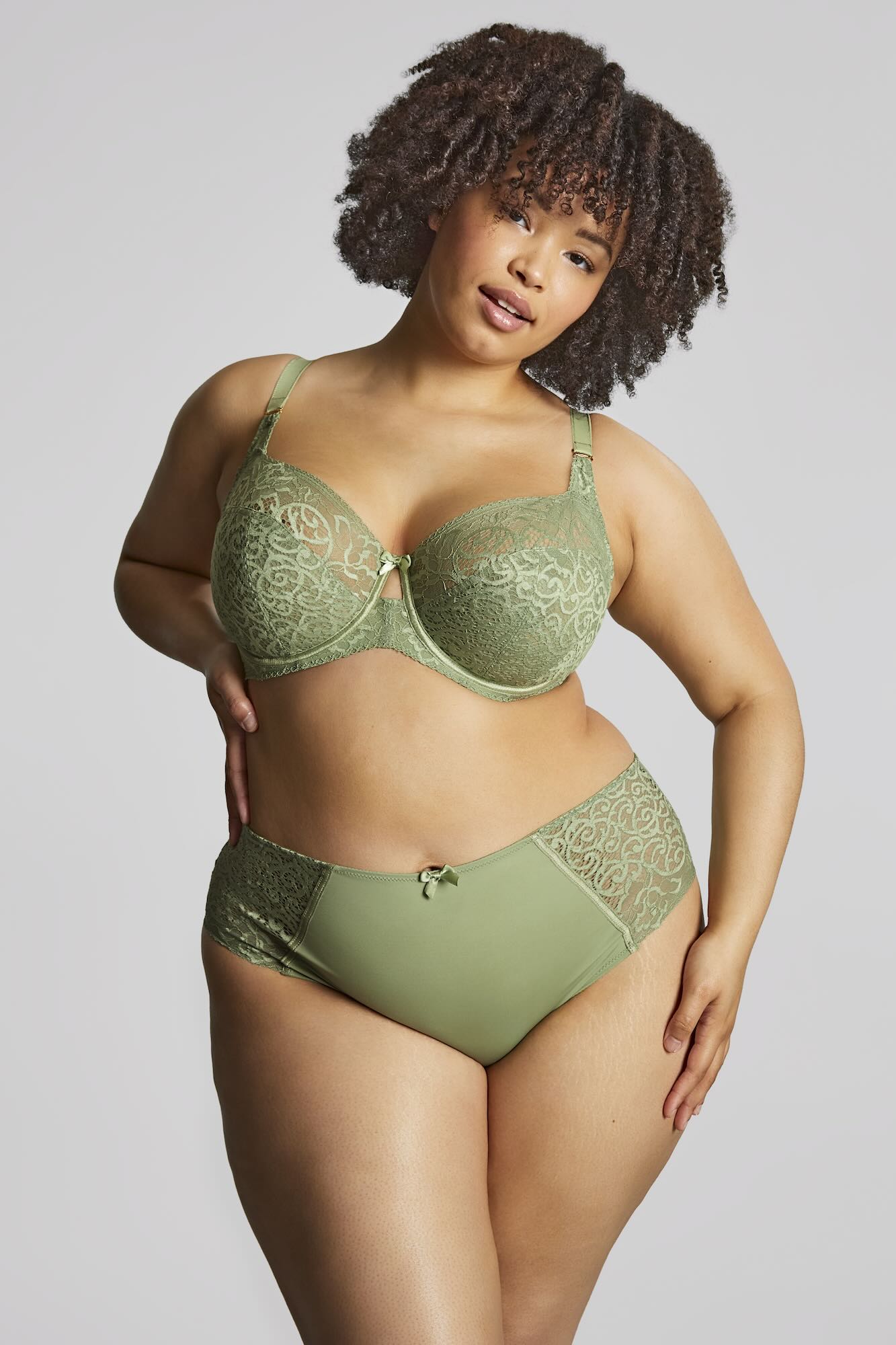 Estel full cup bra - sage