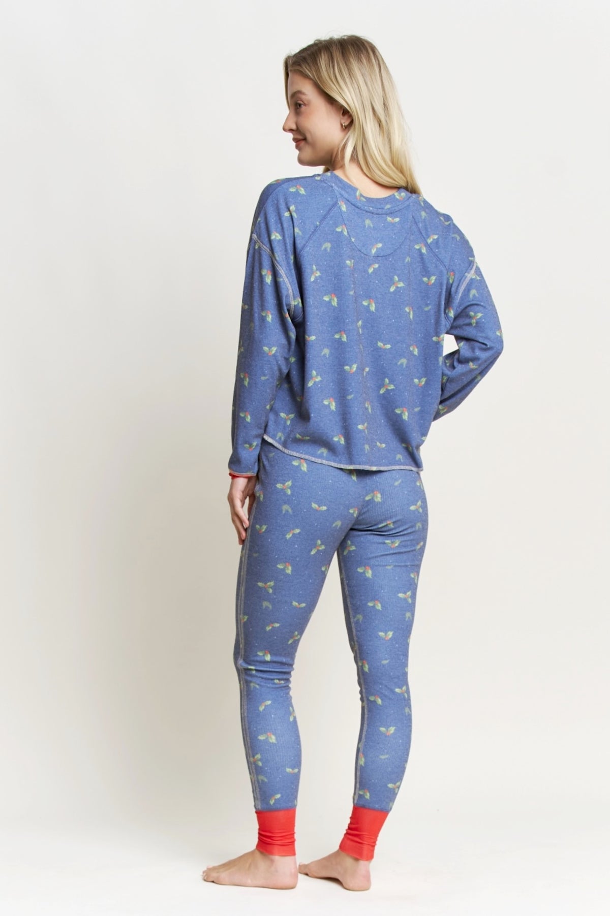 Back in Bed long henley and legging pajama set