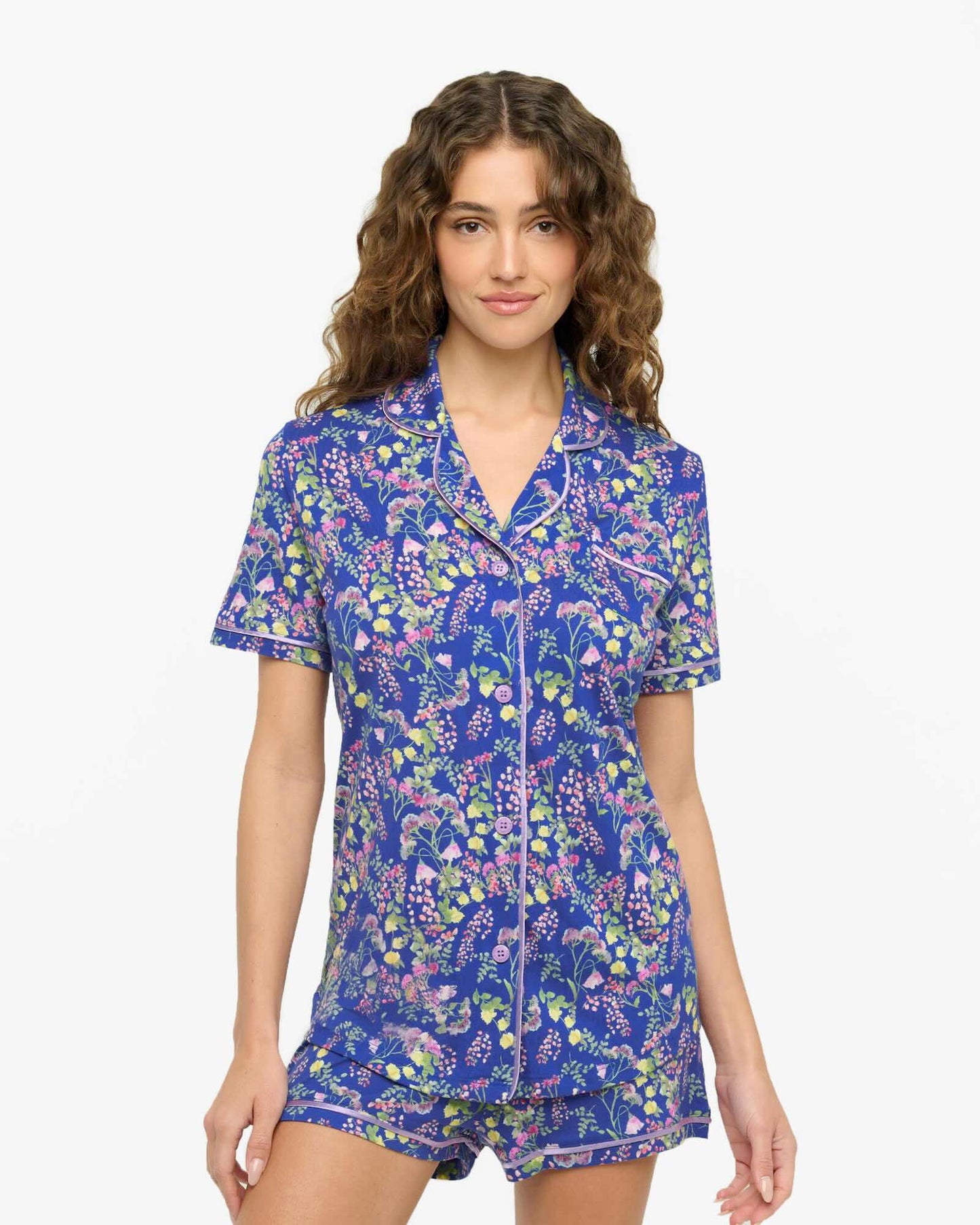 Bella printed short sleeve pajama set
