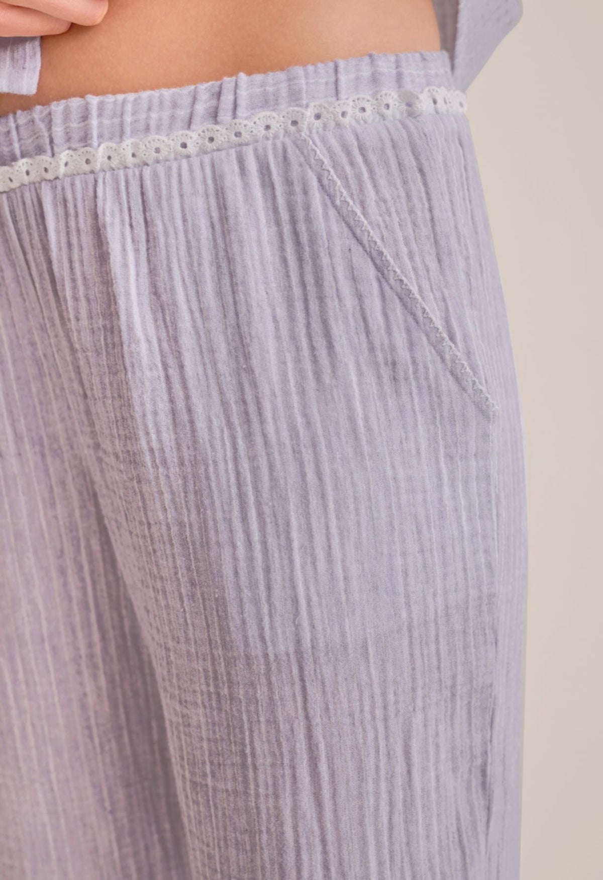 Coastal Stripe button down pajama set