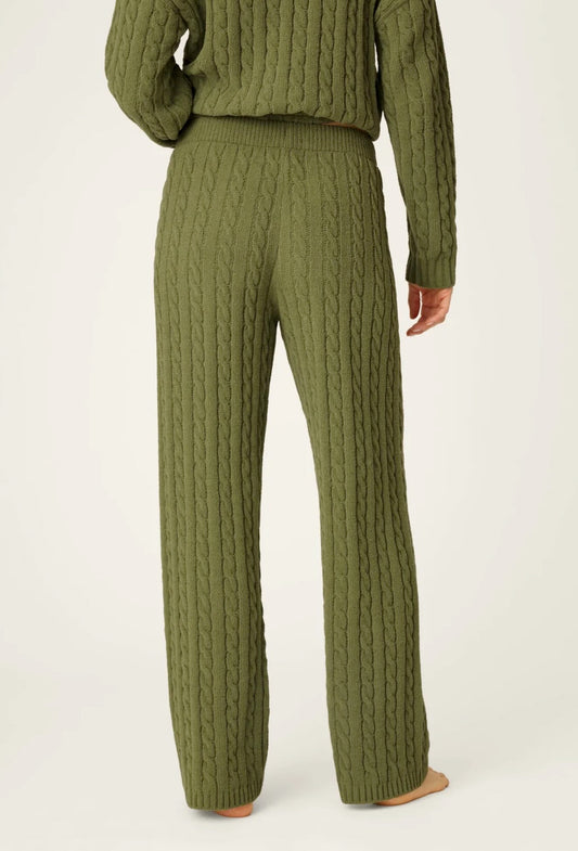 Cozy Chenille cable knit lounge pant
