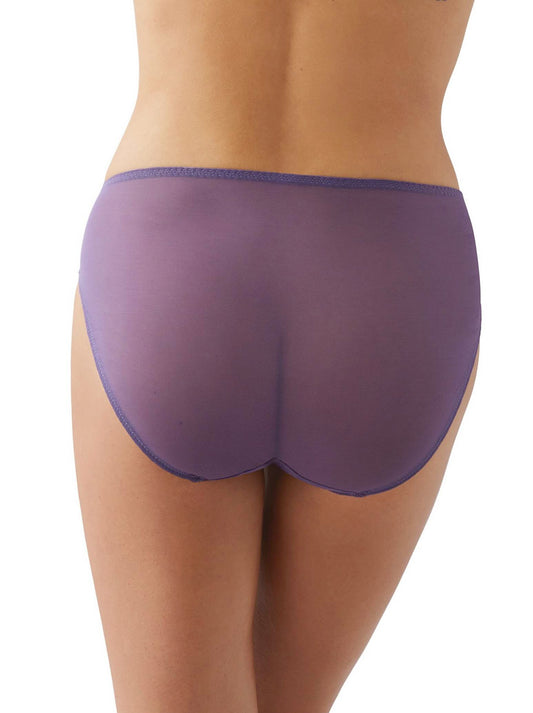 Embrace Lace high cut brief - grape compote