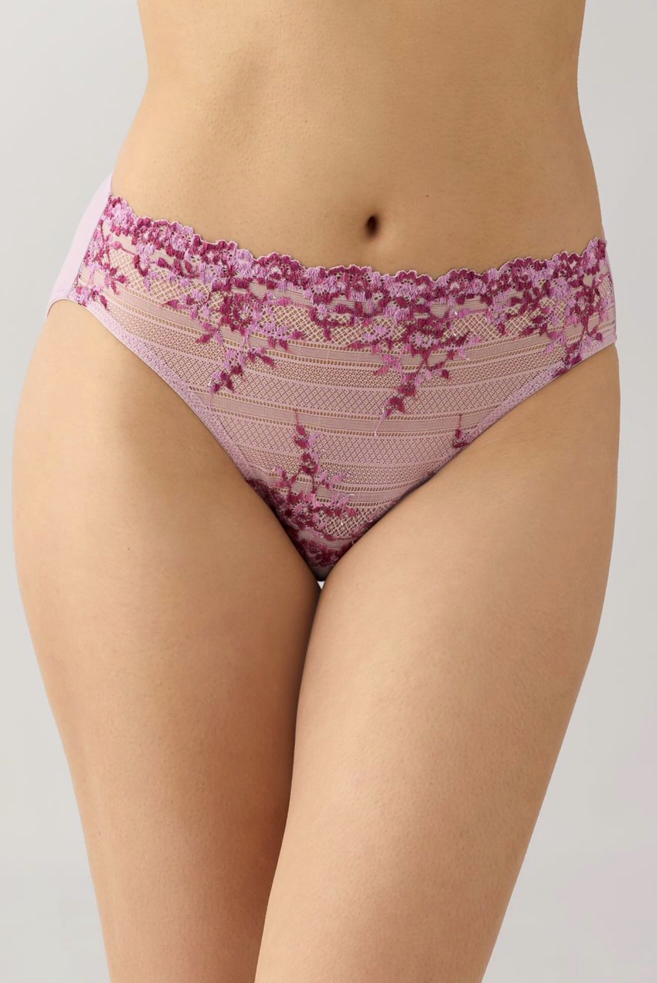 Embrace Lace high cut brief - keepsake lilac