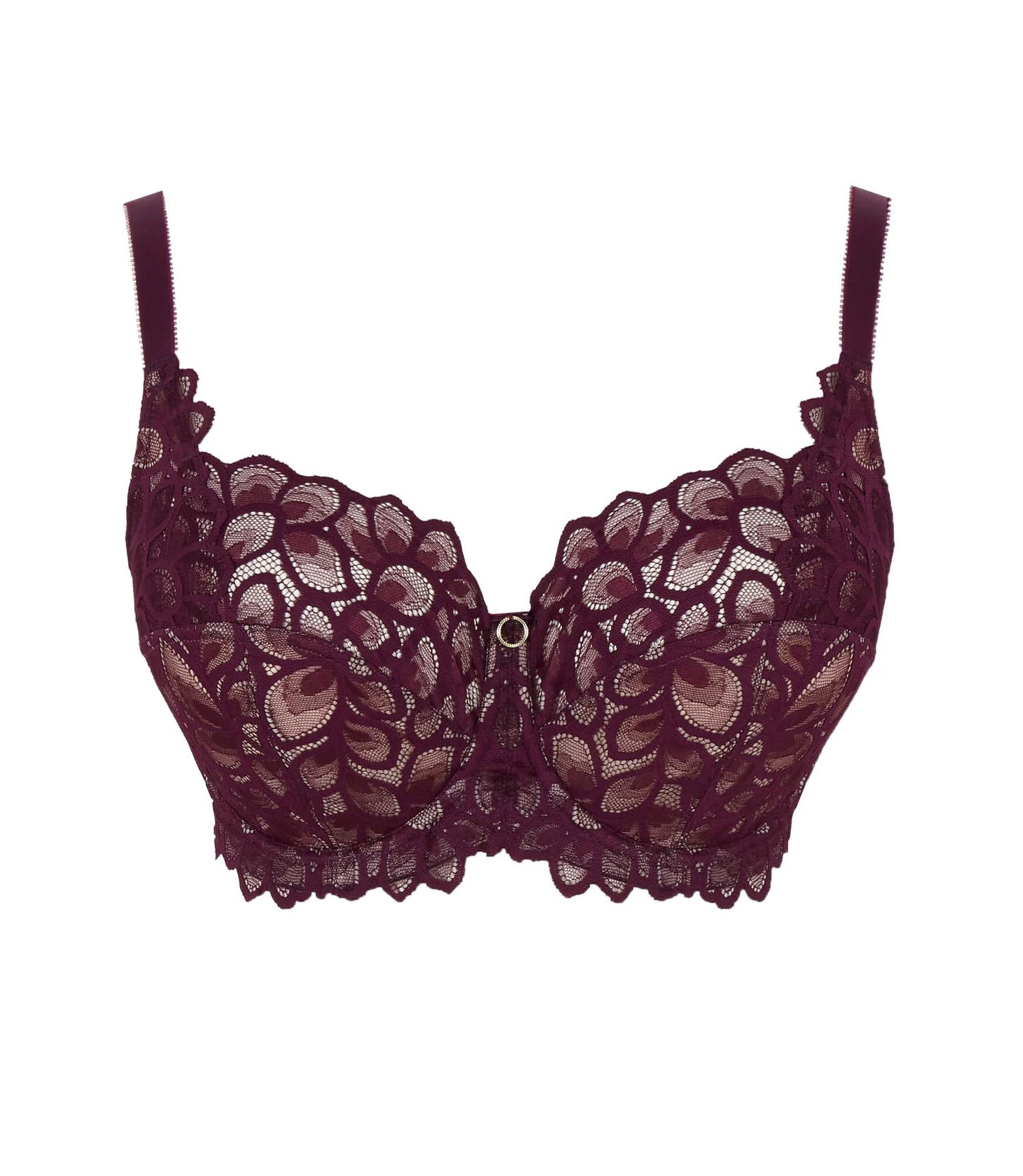 Allure full cup bra - plum