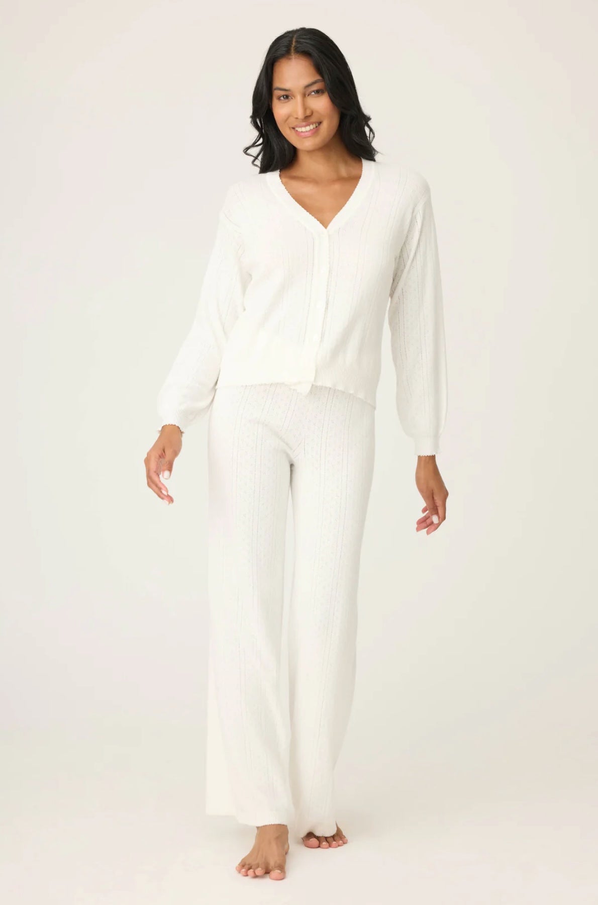 Sweetheart Pointelle cardigan