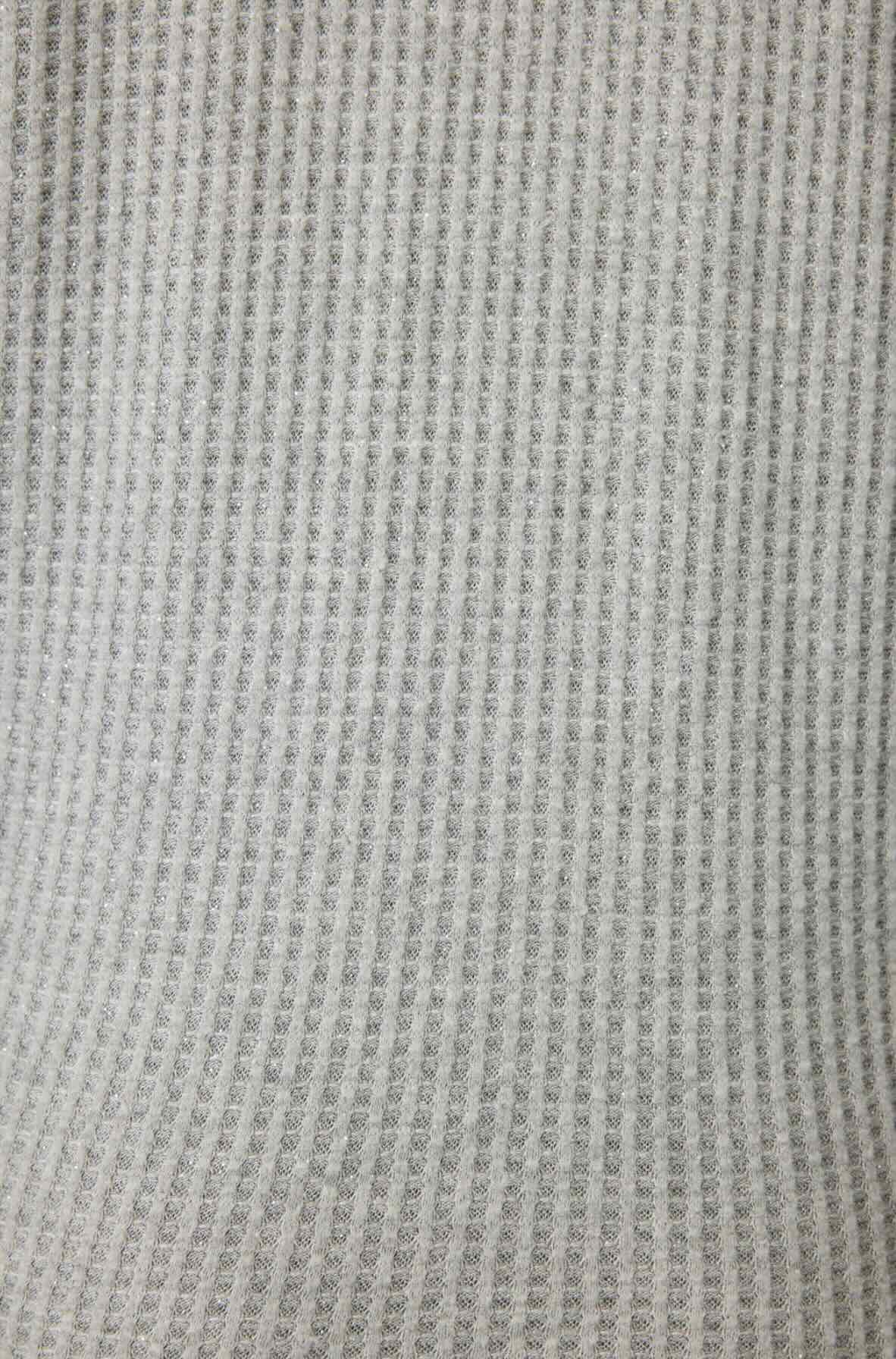 Silver Sparkle Waffle Thermal pajama set