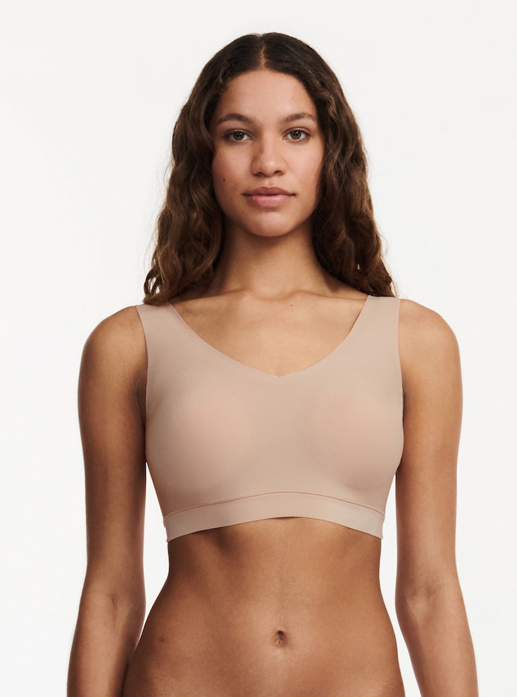 Soft Stretch Padded V bra top