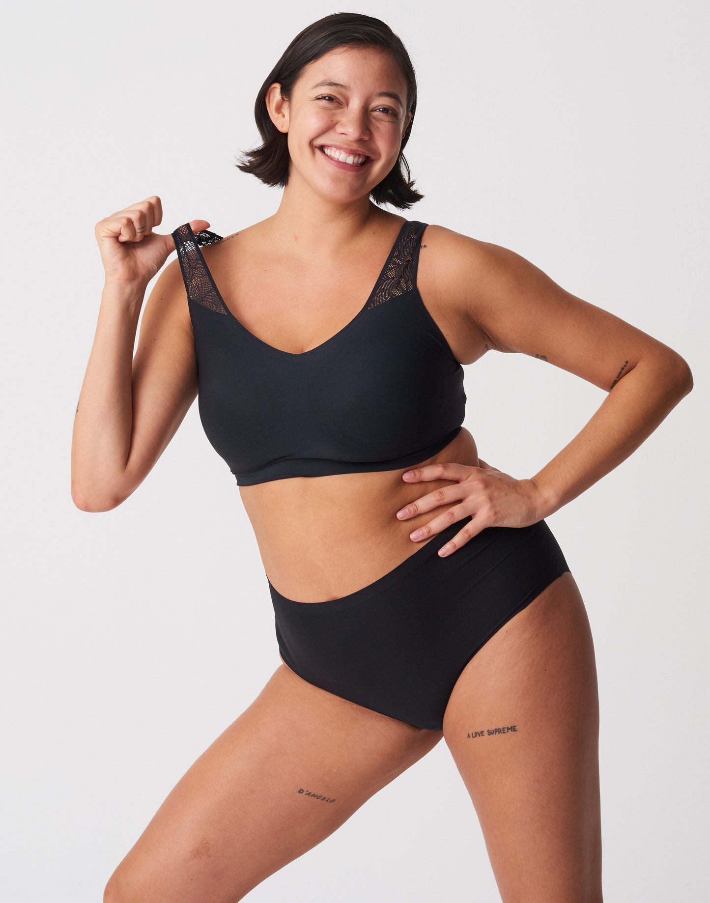 Soft Stretch Padded Lace bra top