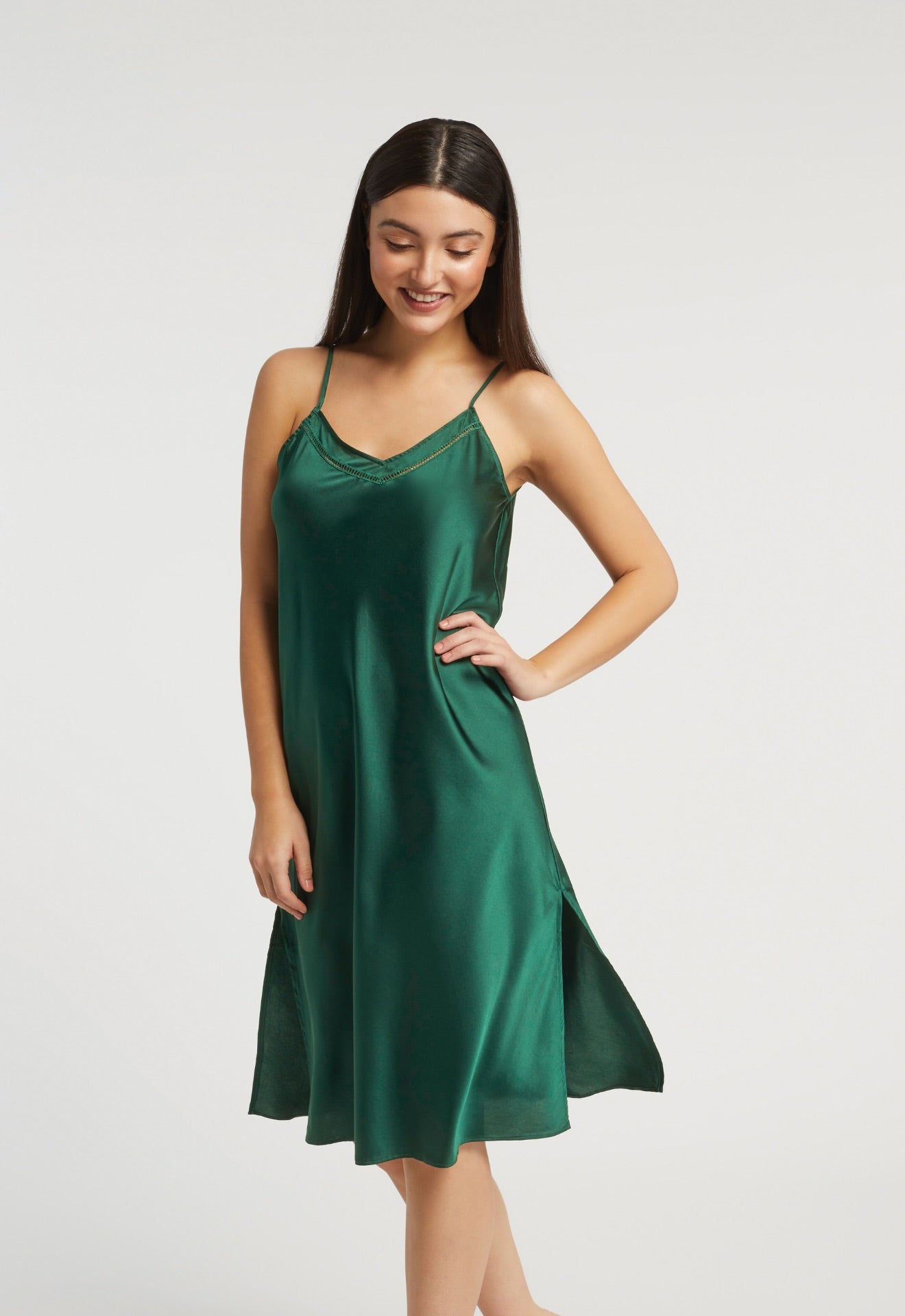 Lounge silk dress