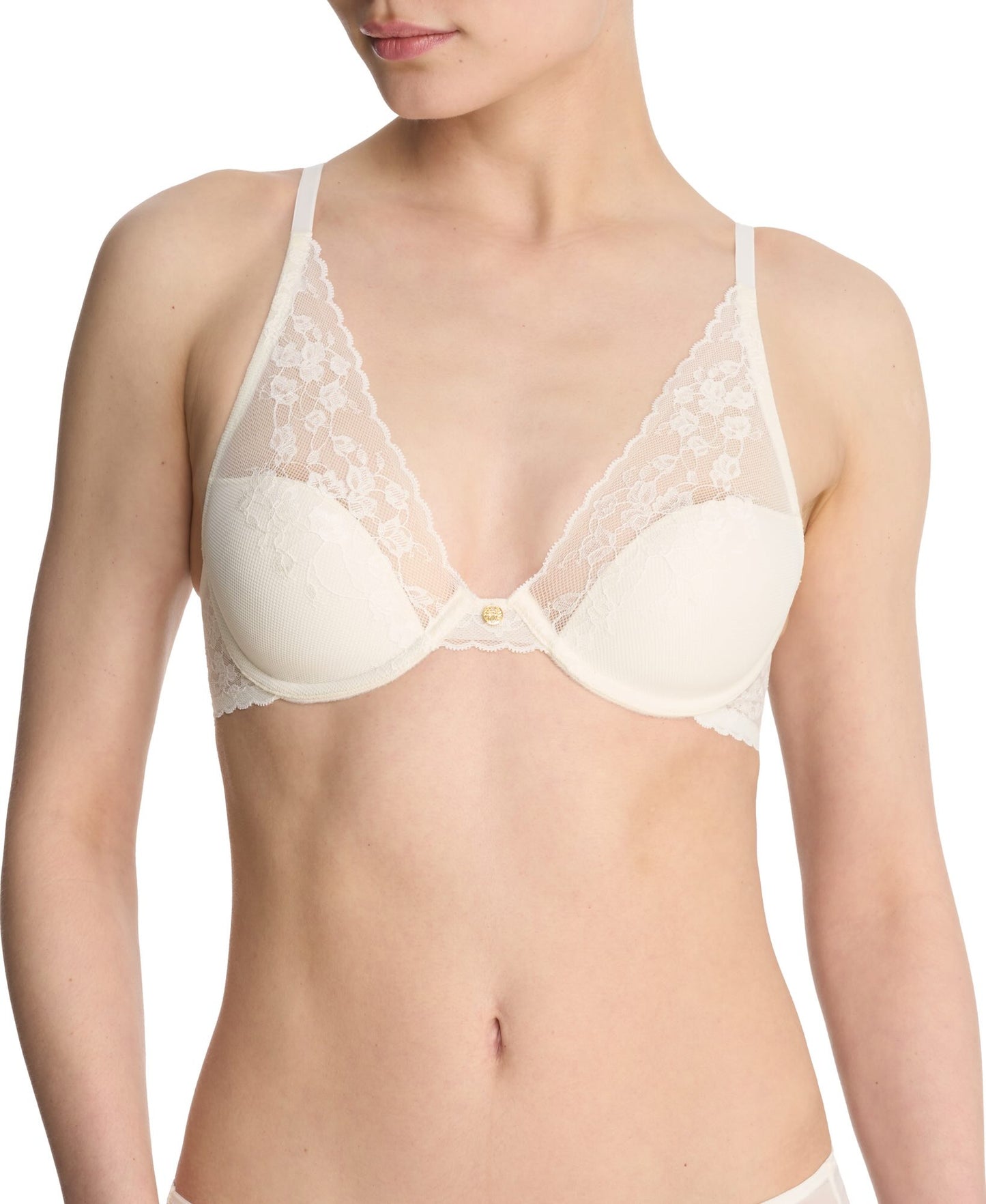 Cherry Blossom contour bra - ivory