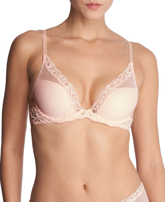 Feathers contour plunge bra - new spring color