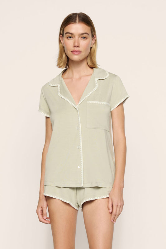 Frida shortie set - sandstone/ivory