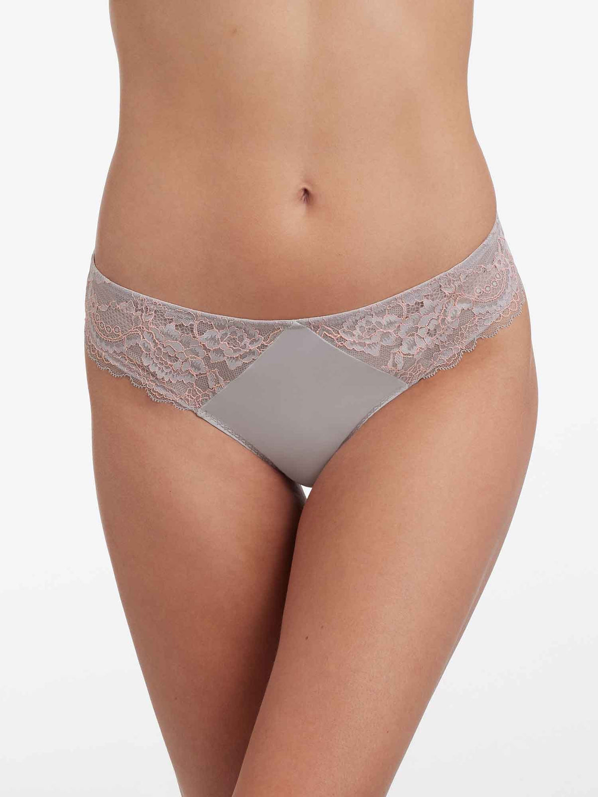 Minx thong - pebble/peach