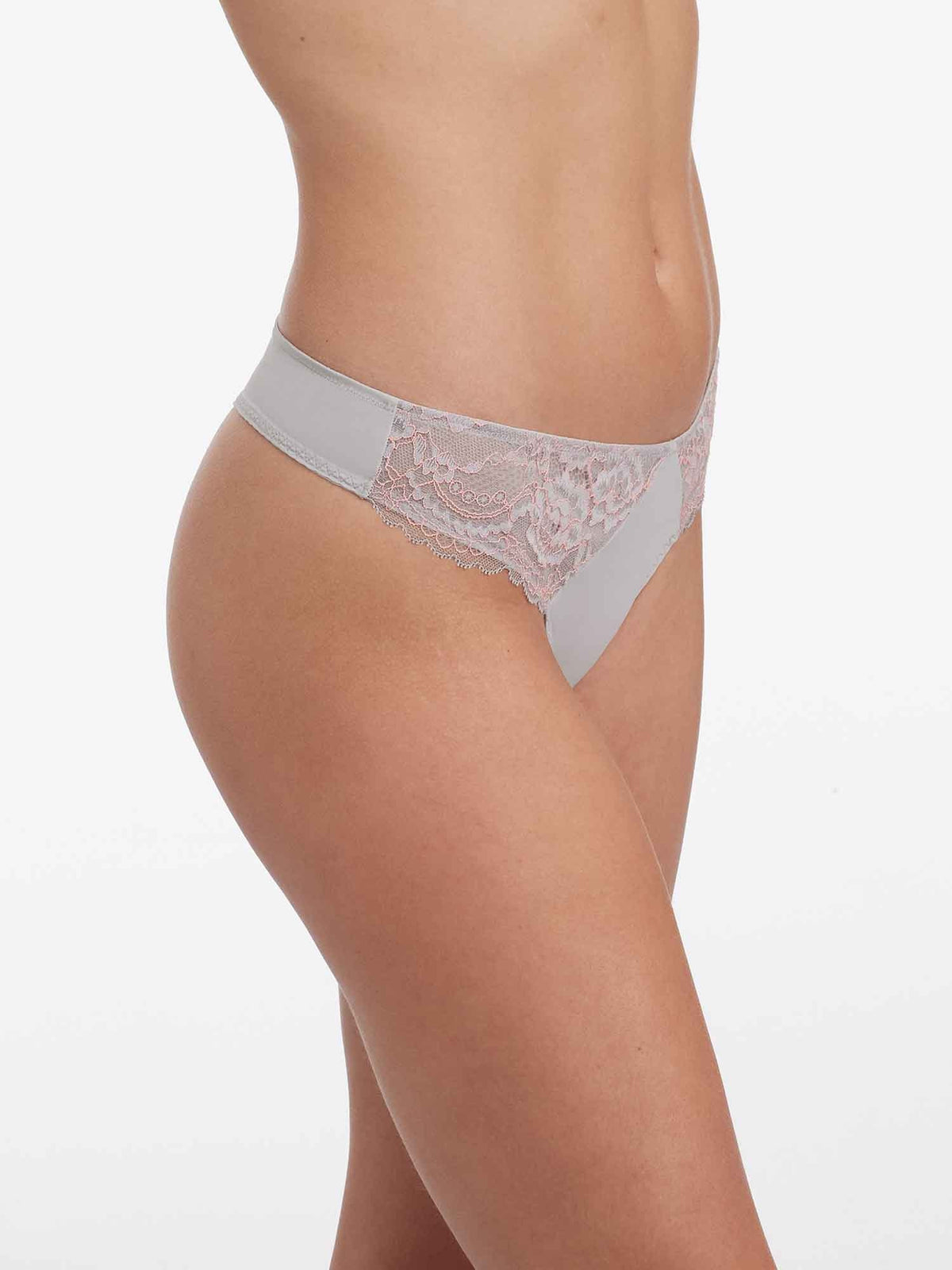 Minx thong - pebble/peach