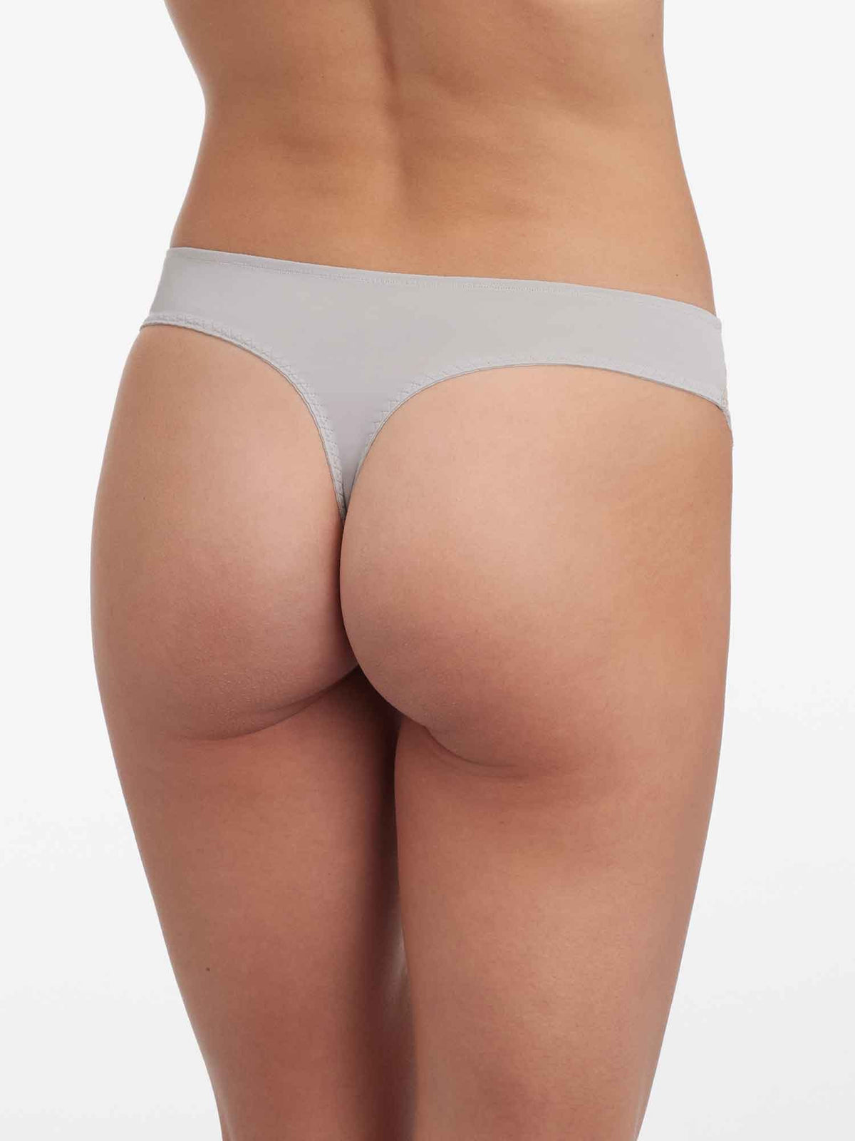 Minx thong - pebble/peach