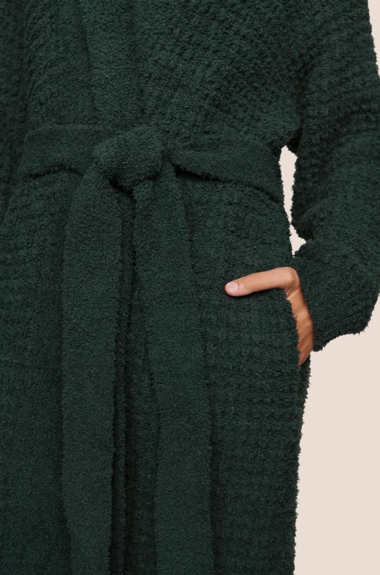 Recycled Boucle Waffle robe