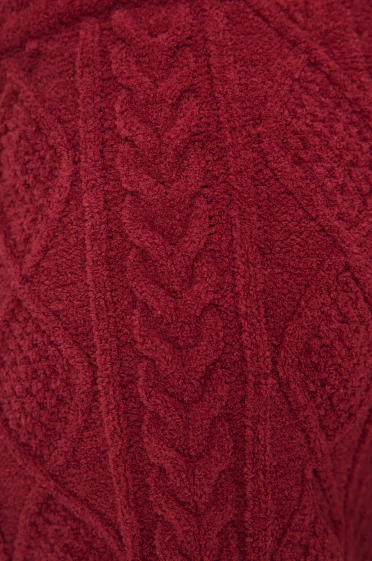 Chenille cable knit long sleeve