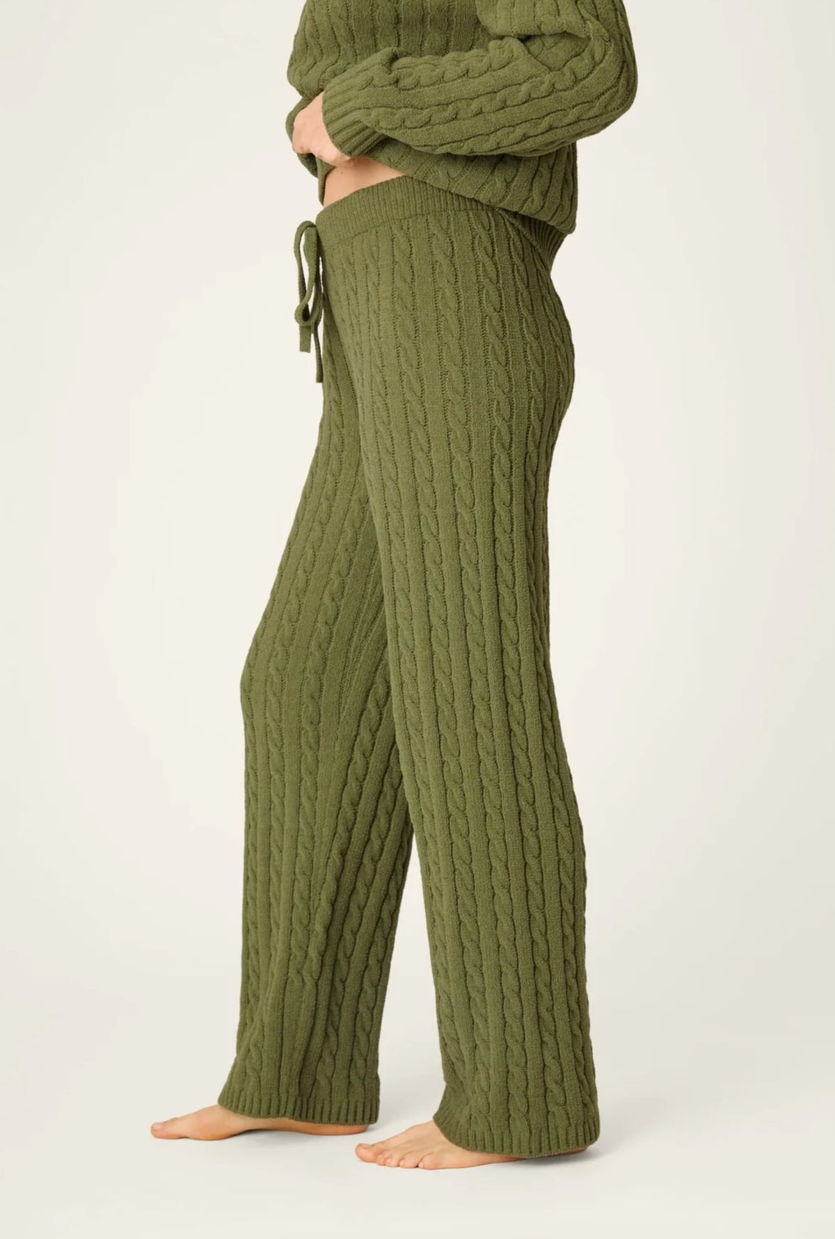 Cozy Chenille cable knit lounge pant