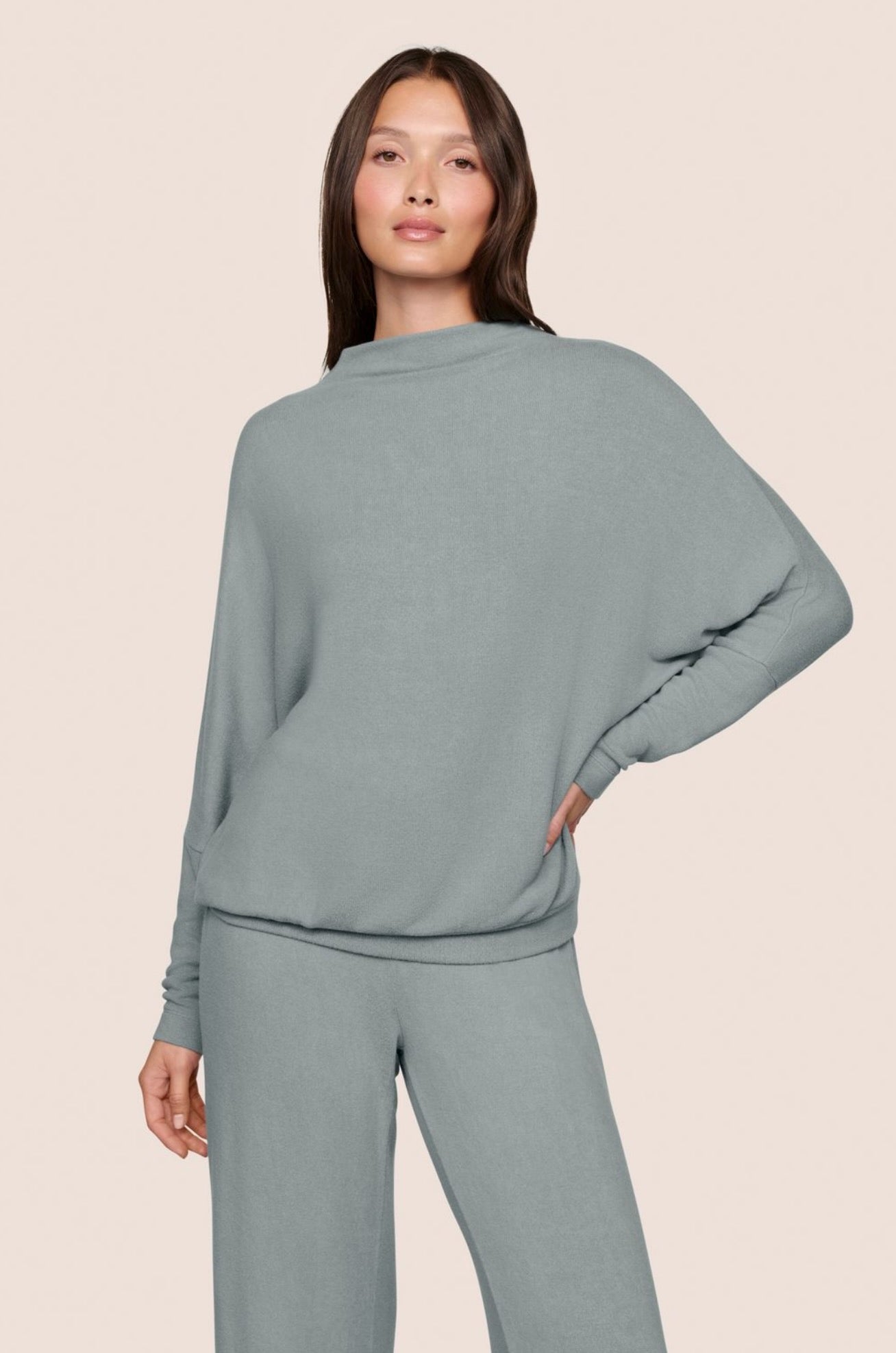 Cozy Time mock pullover