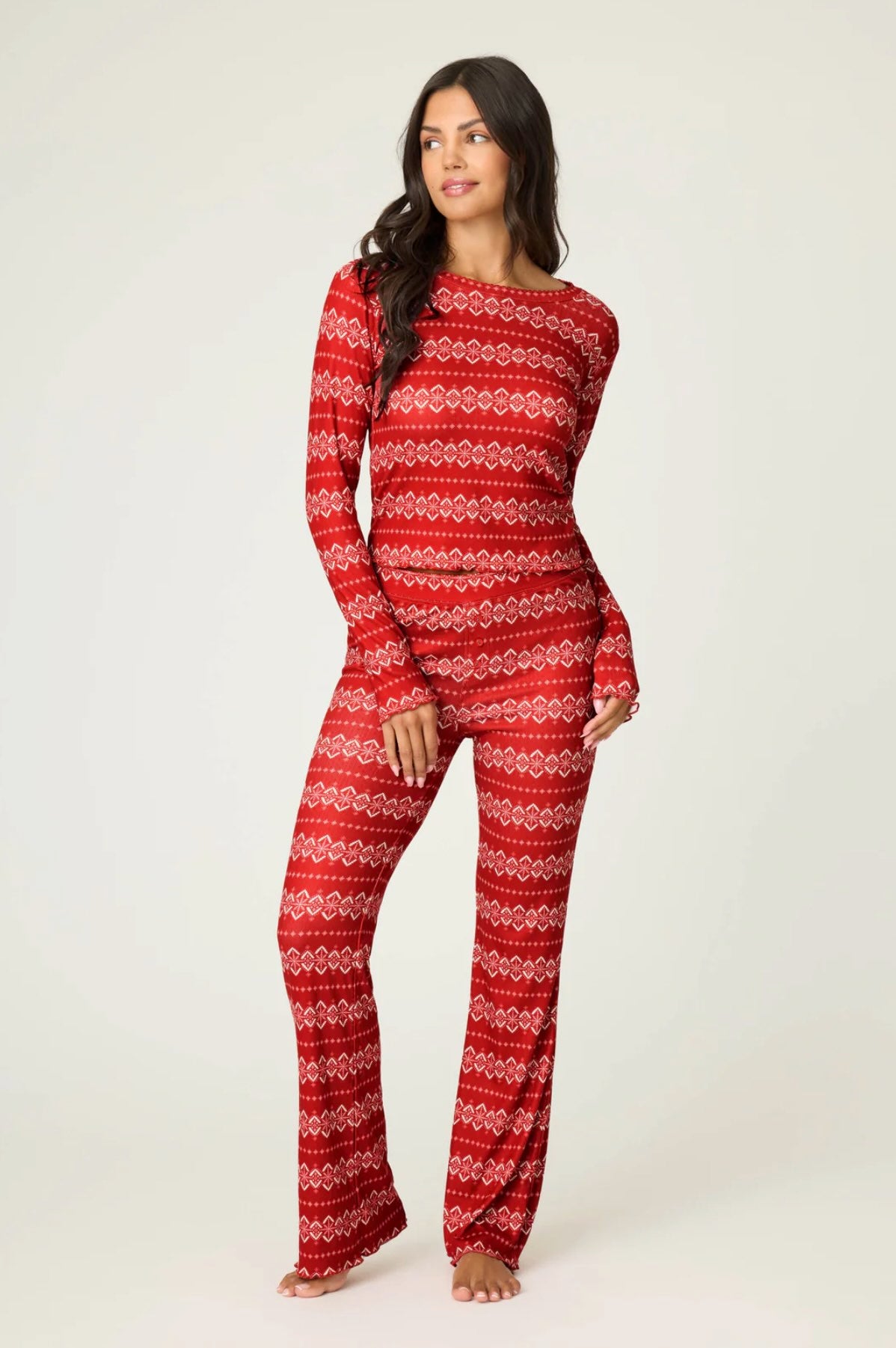 Crazy for the Holidays Fair Isle long sleeve top