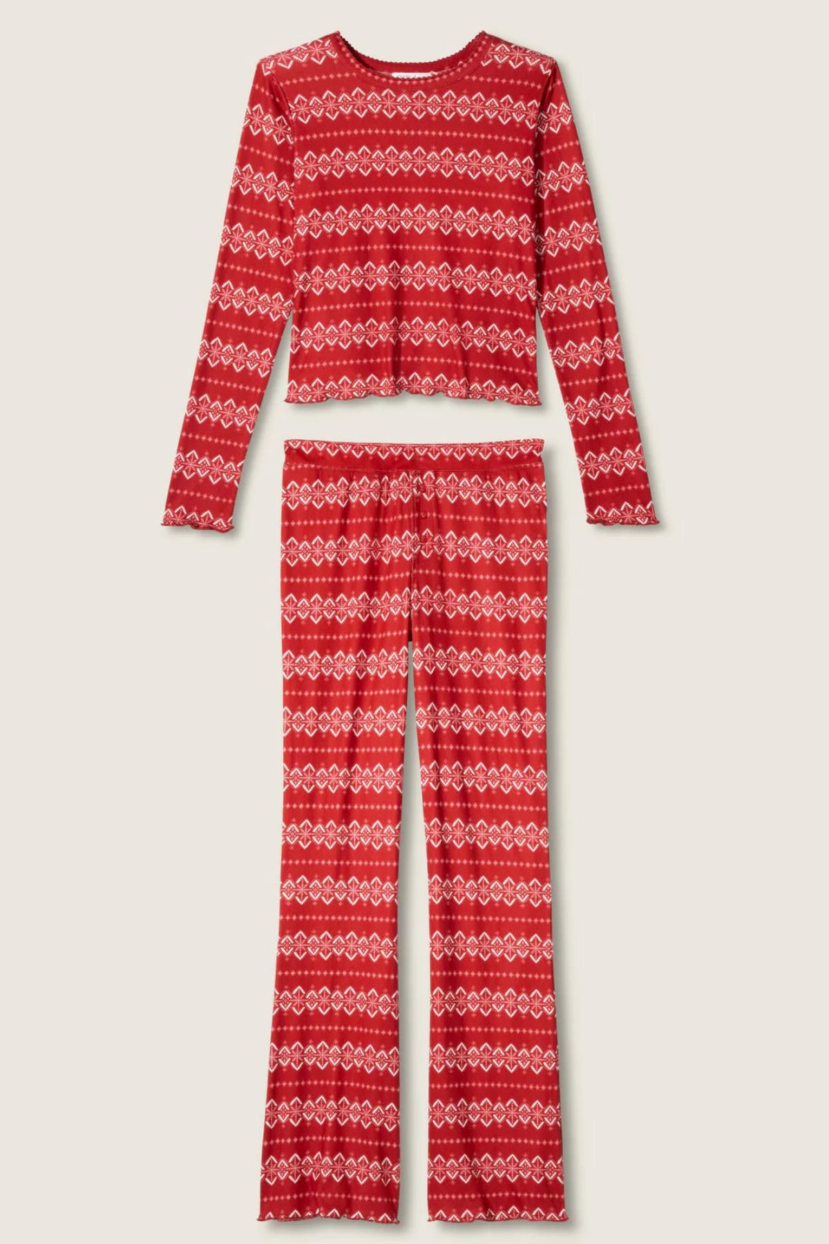 Crazy for the Holidays Fair Isle long sleeve top