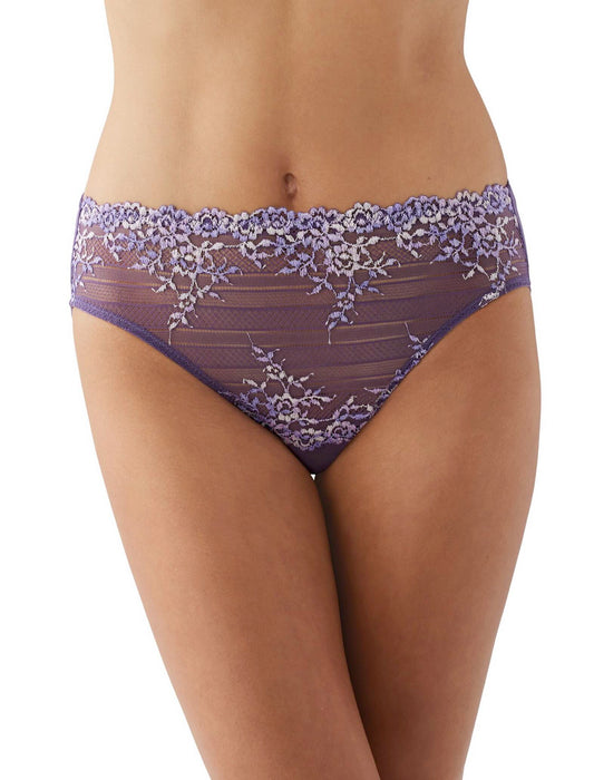 Embrace Lace high cut brief - grape compote