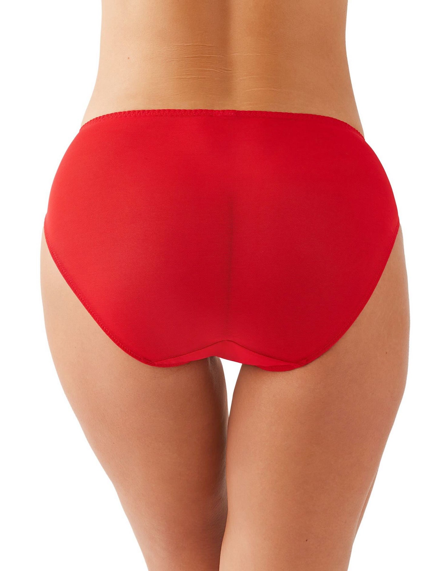 Embrace Lace high cut brief - equestrian red