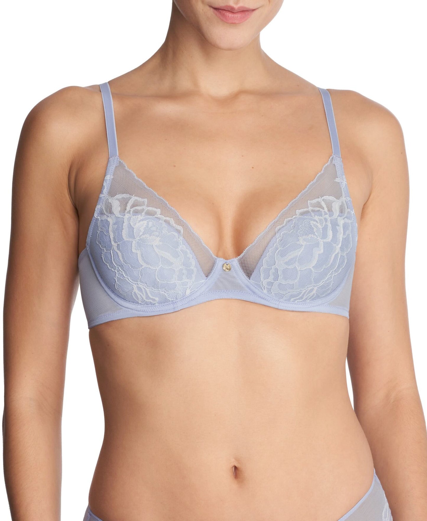 Flora contour bra - blue mist