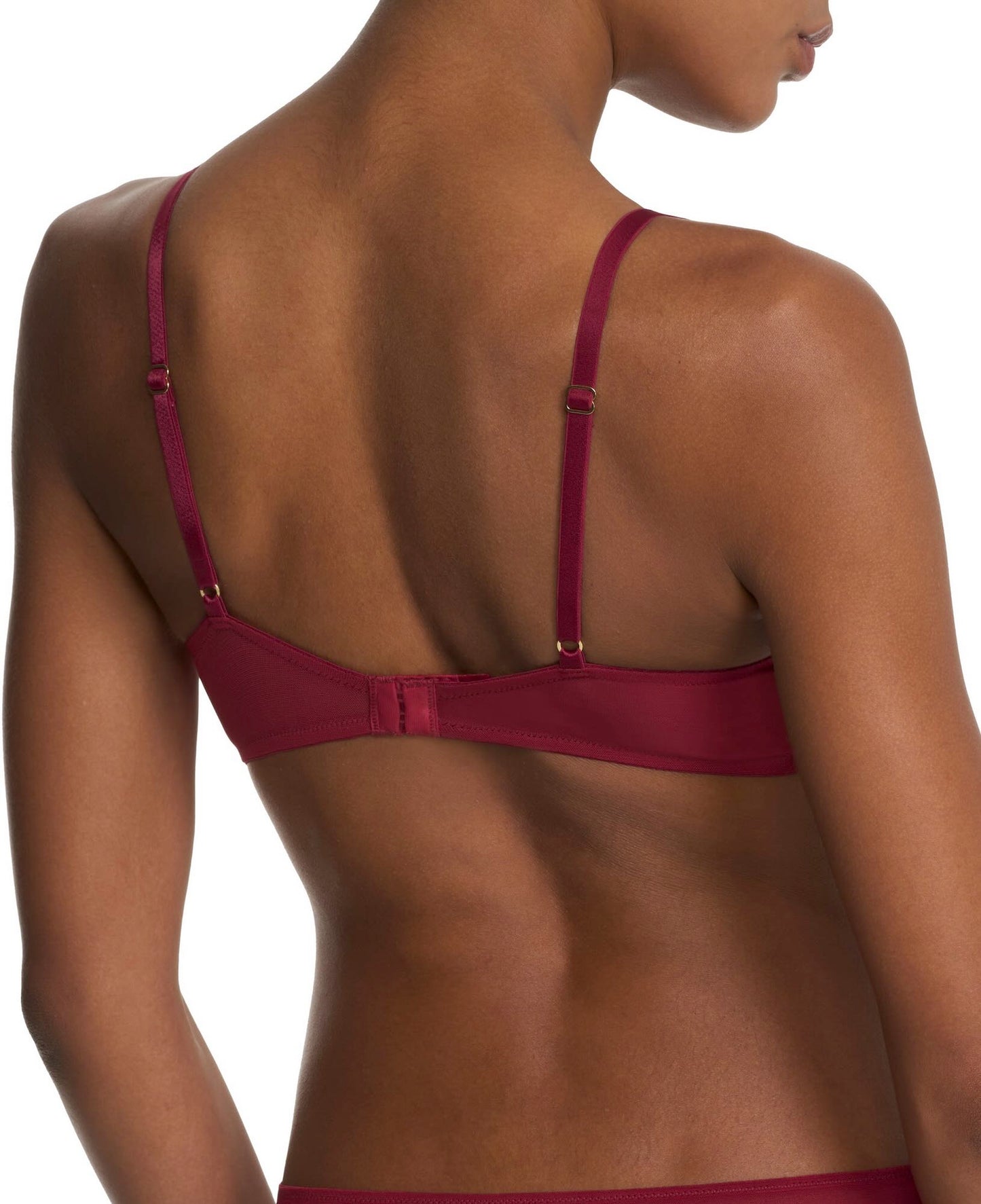 Flora contour bra - dark red/bonfire