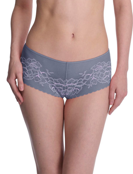 Flora Girl brief - country blue/pale mulberry