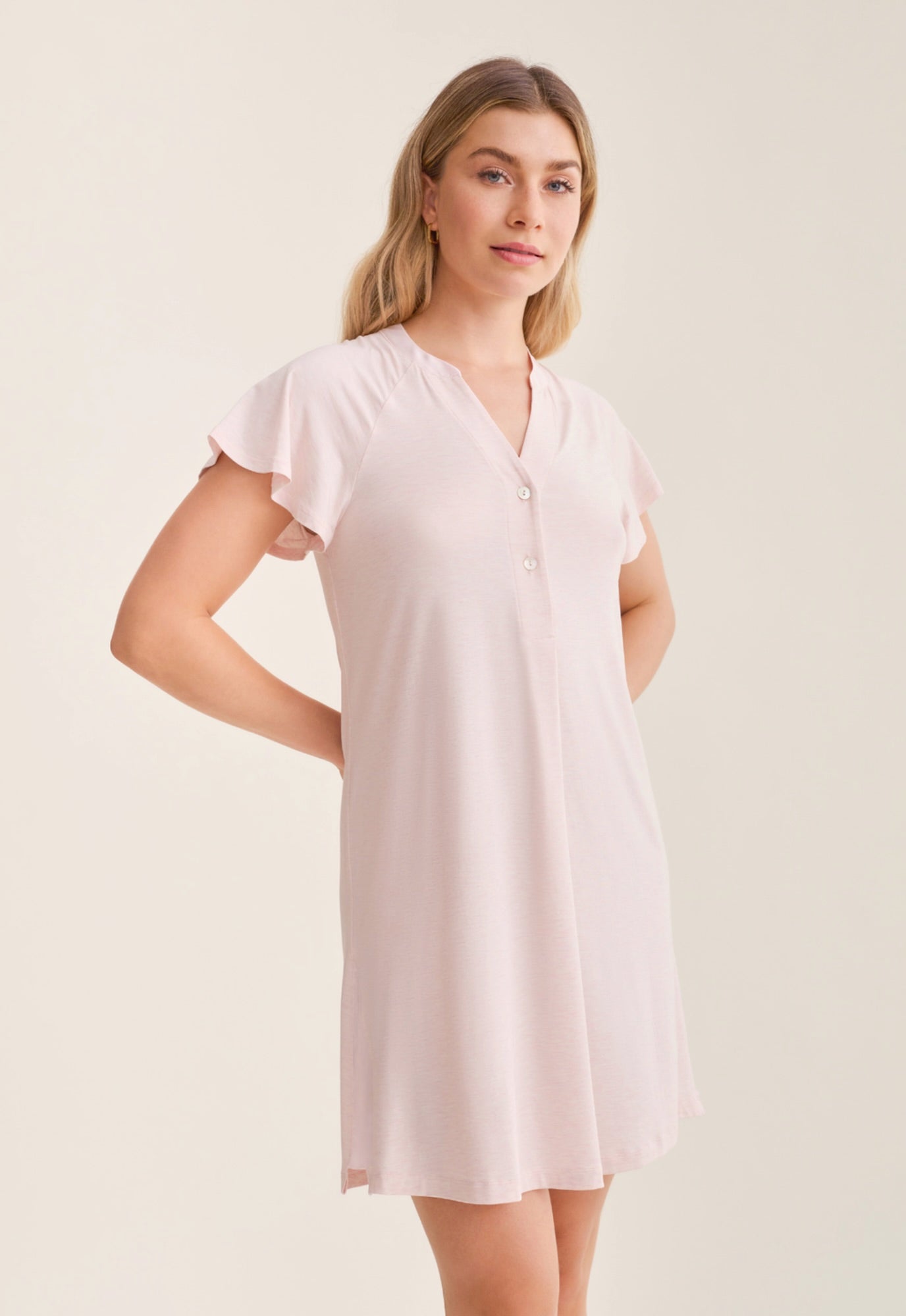 Flutter sleeve nightshirt