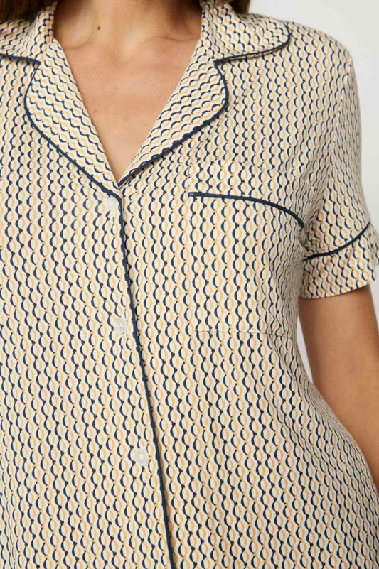 Gisele printed relaxed short set