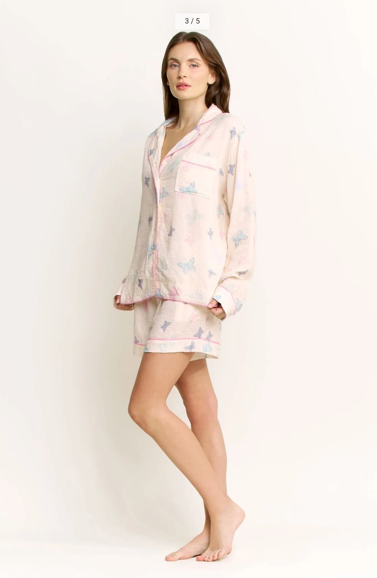 Good Life long sleeve shortie pajama set