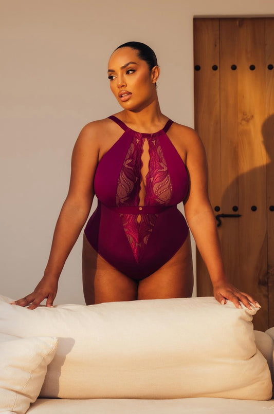 Indulgence bodysuit - berry purple
