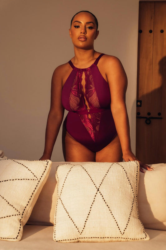 Indulgence bodysuit - berry purple