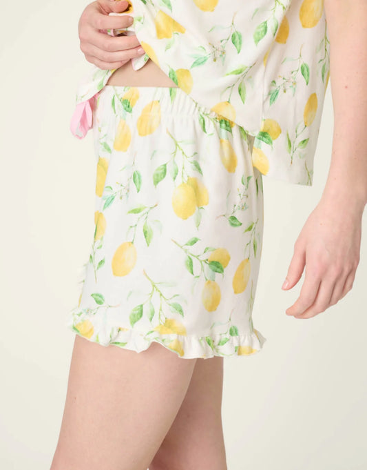 La Dolce Spritz Lemon Zest pajama short