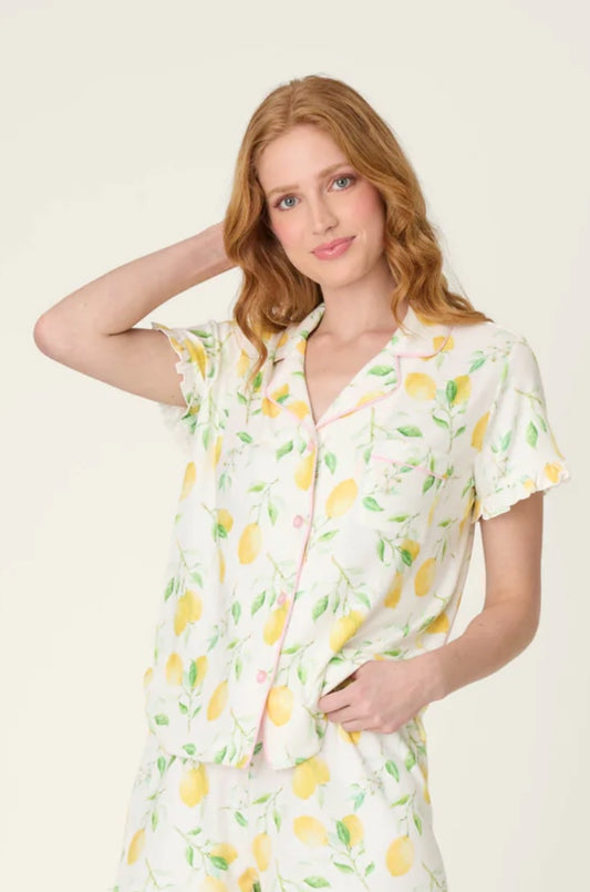 La Dolce Spritz Lemon Zest short sleeve top