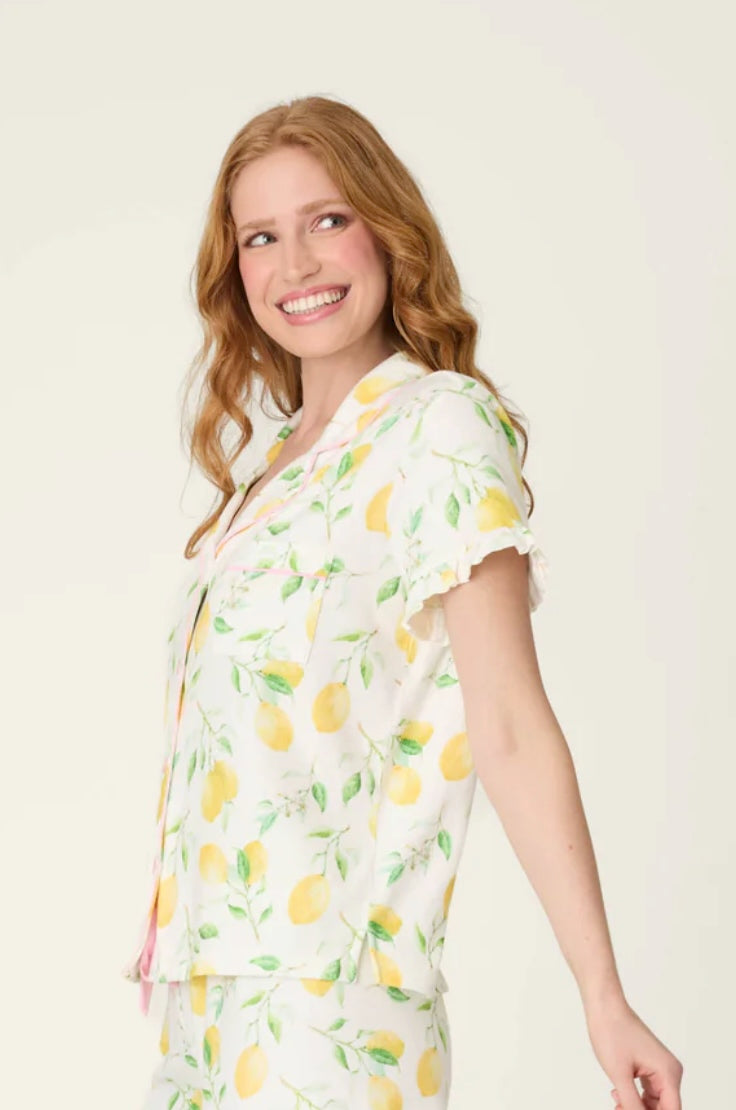 La Dolce Spritz Lemon Zest short sleeve top