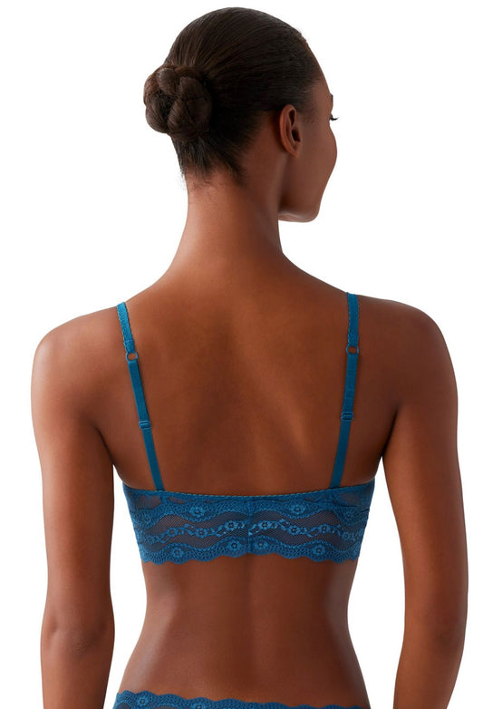 Lace Kiss bralette - moroccan blue