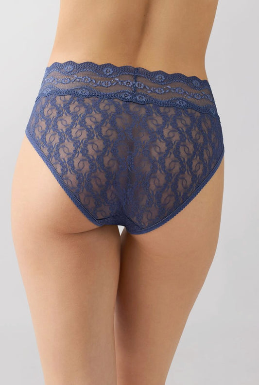 Lace Kiss hi leg - crown blue
