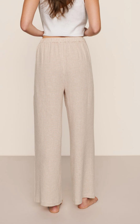 Linen blend relaxed pant
