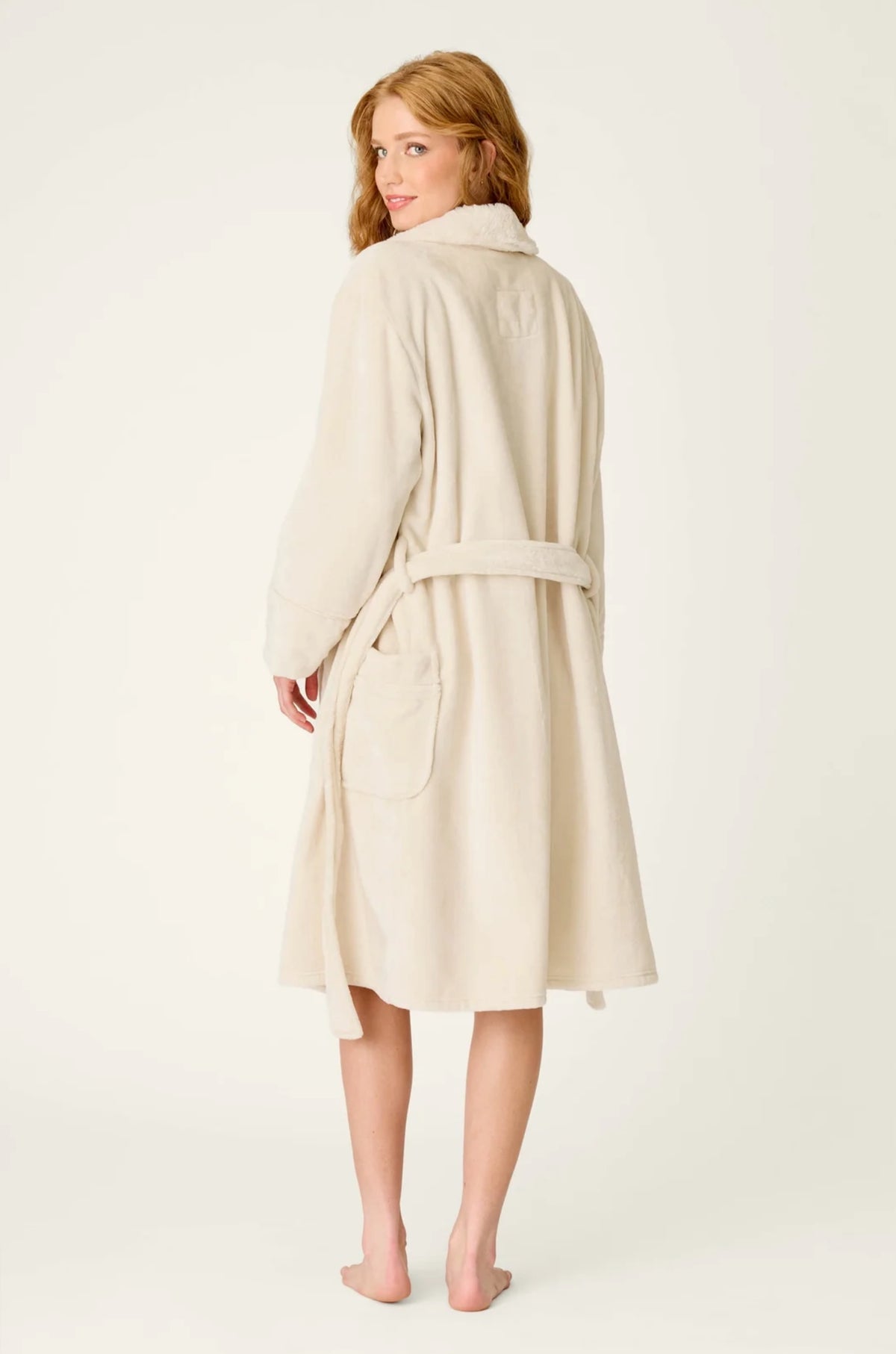 Luxe Plush robe - natural