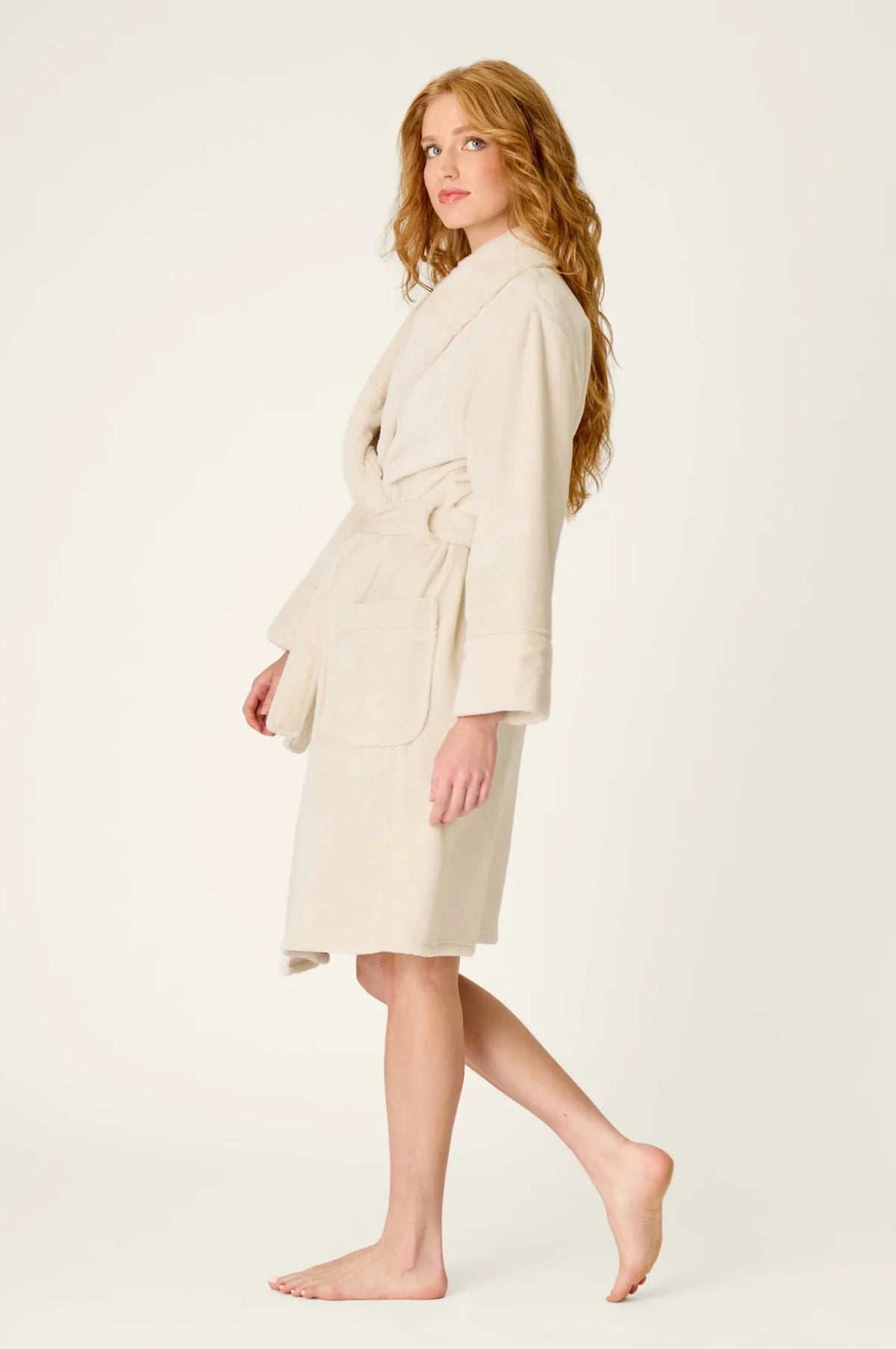 Luxe Plush robe - natural