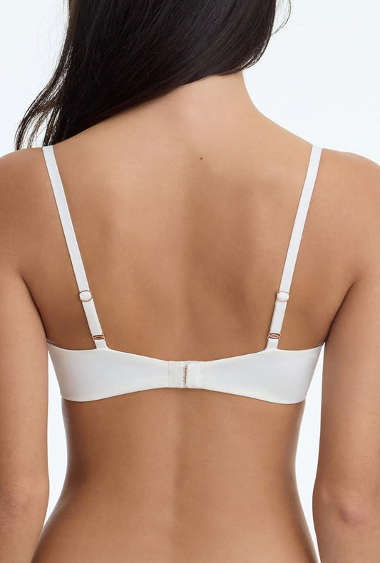 Minx balconette bra - whipped cream/lilac pink