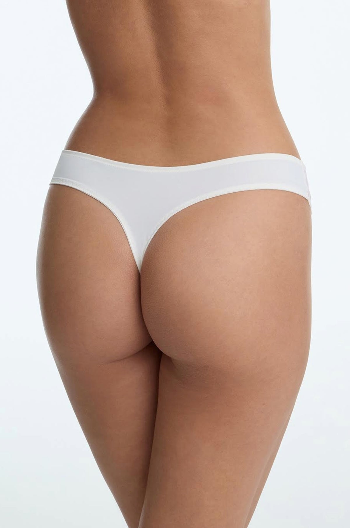 Minx thong - whipped cream/lilac pink