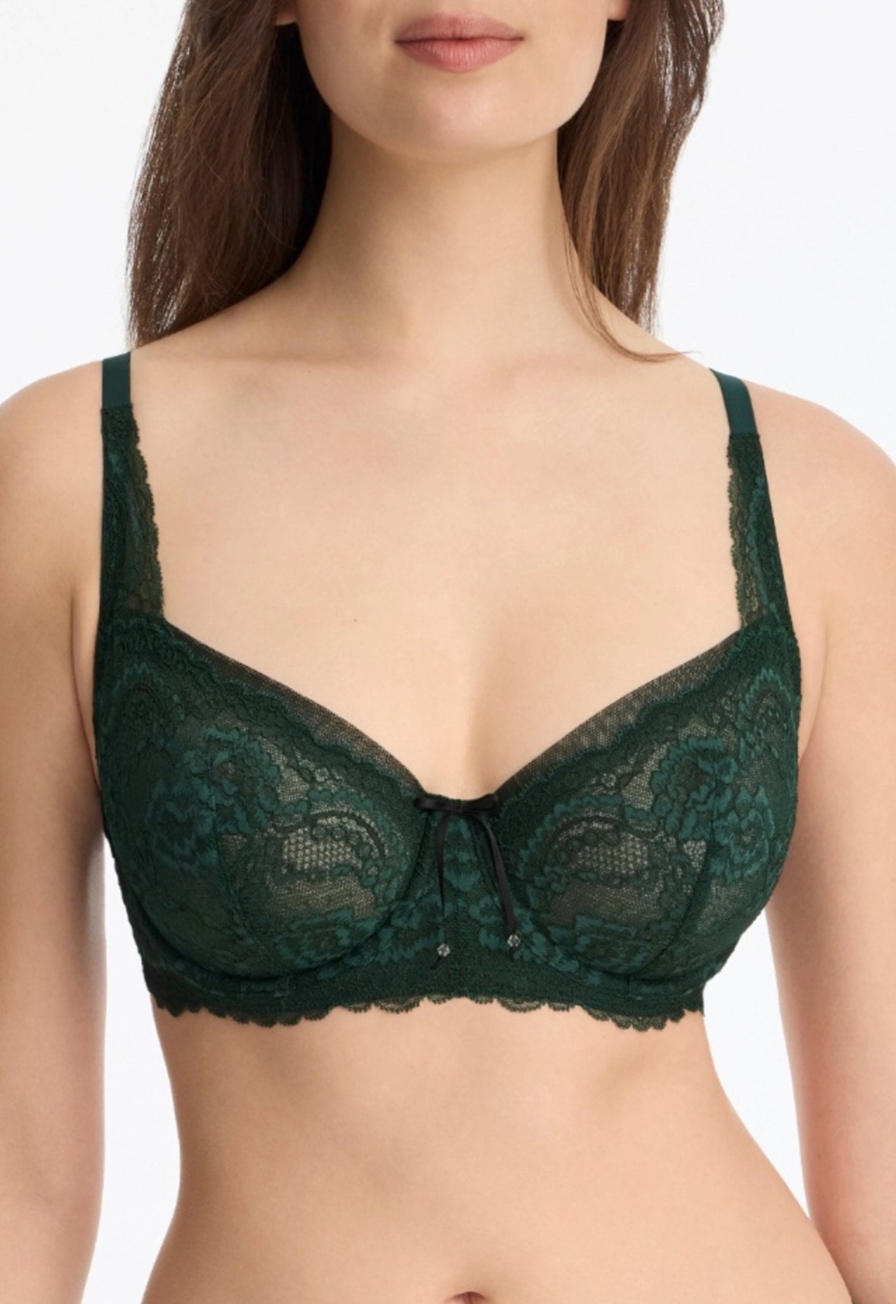 Minx balconette bra - spruce