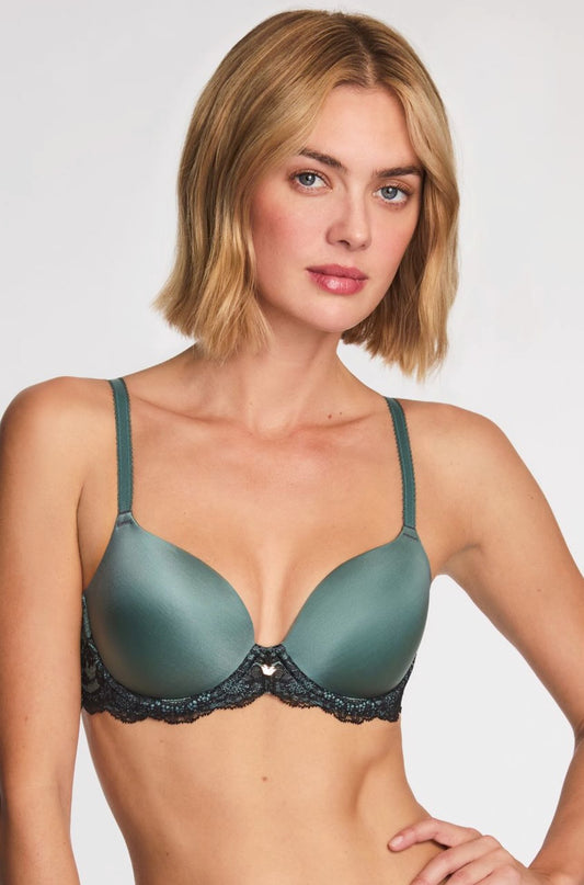 Modern Affair T-Shirt Bra - silver pine/black
