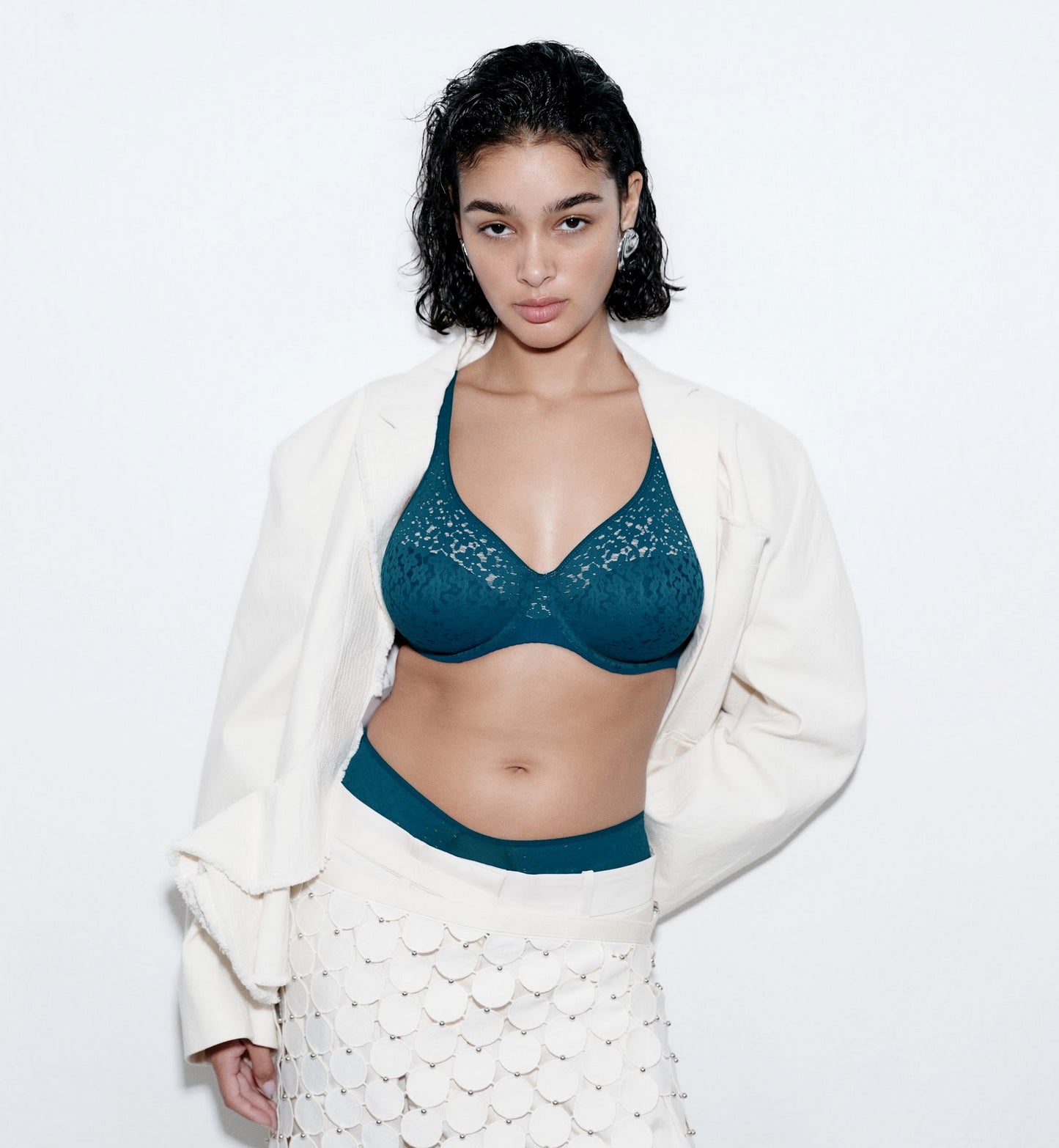 Norah Comfort underwire bra - emerald green