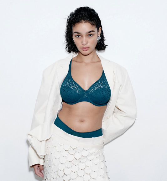 Norah Comfort underwire bra - emerald green